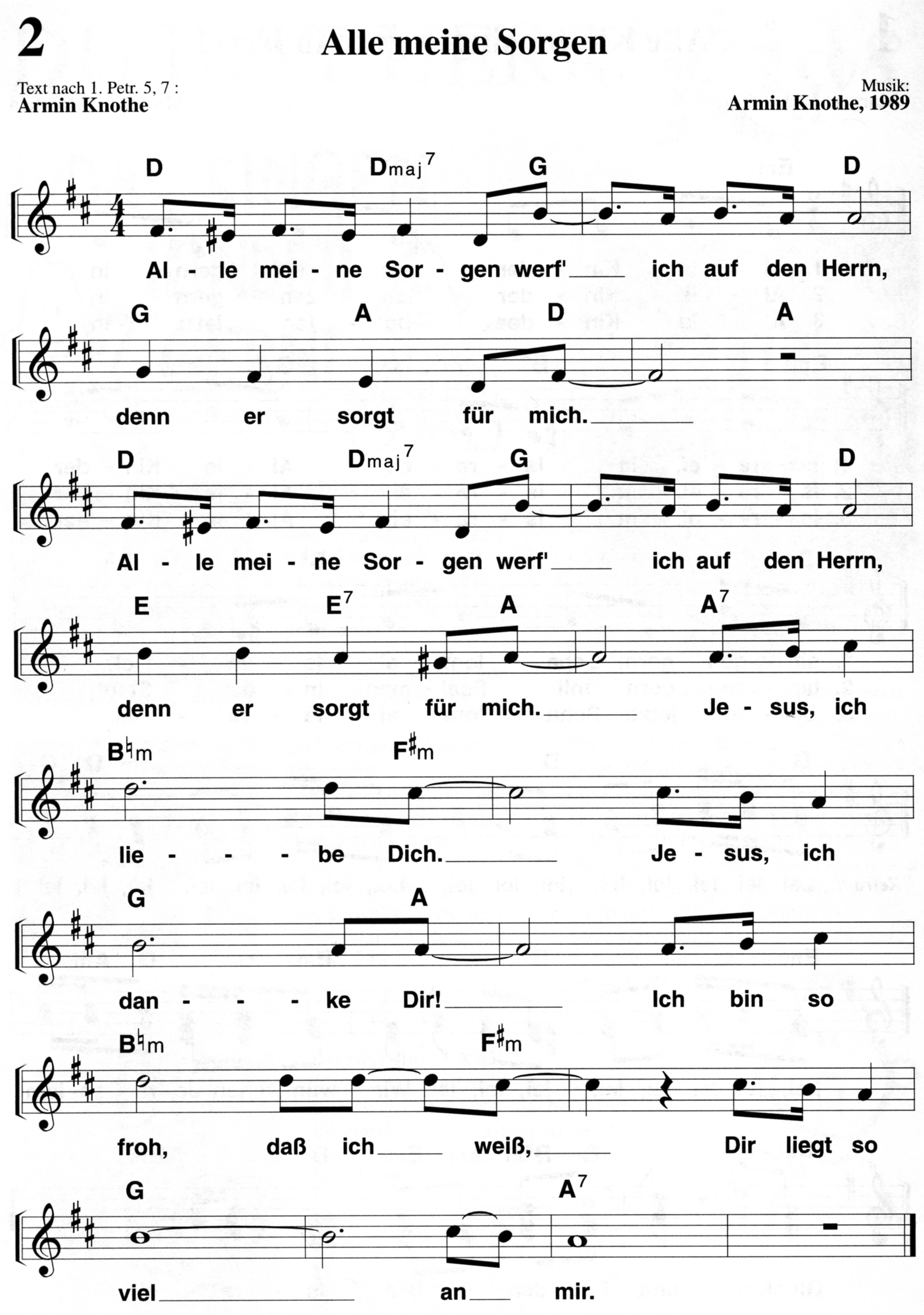 Ich Zähle Täglich Meine Sorgen Text Alle meine Sorgen | Sermon-Online