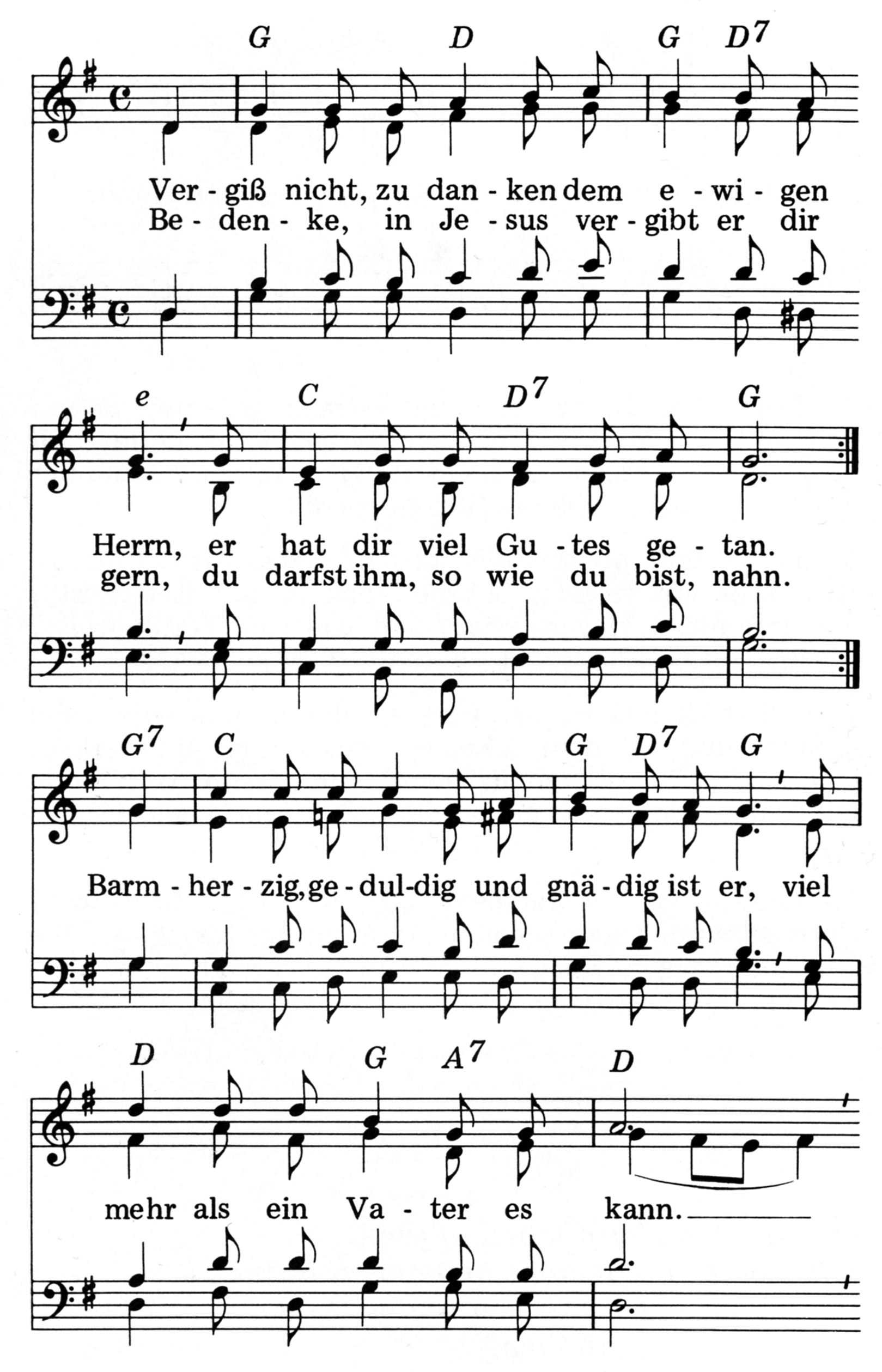 Vergiß nicht zu danken | Sermon-Online — Sermons, Church Services