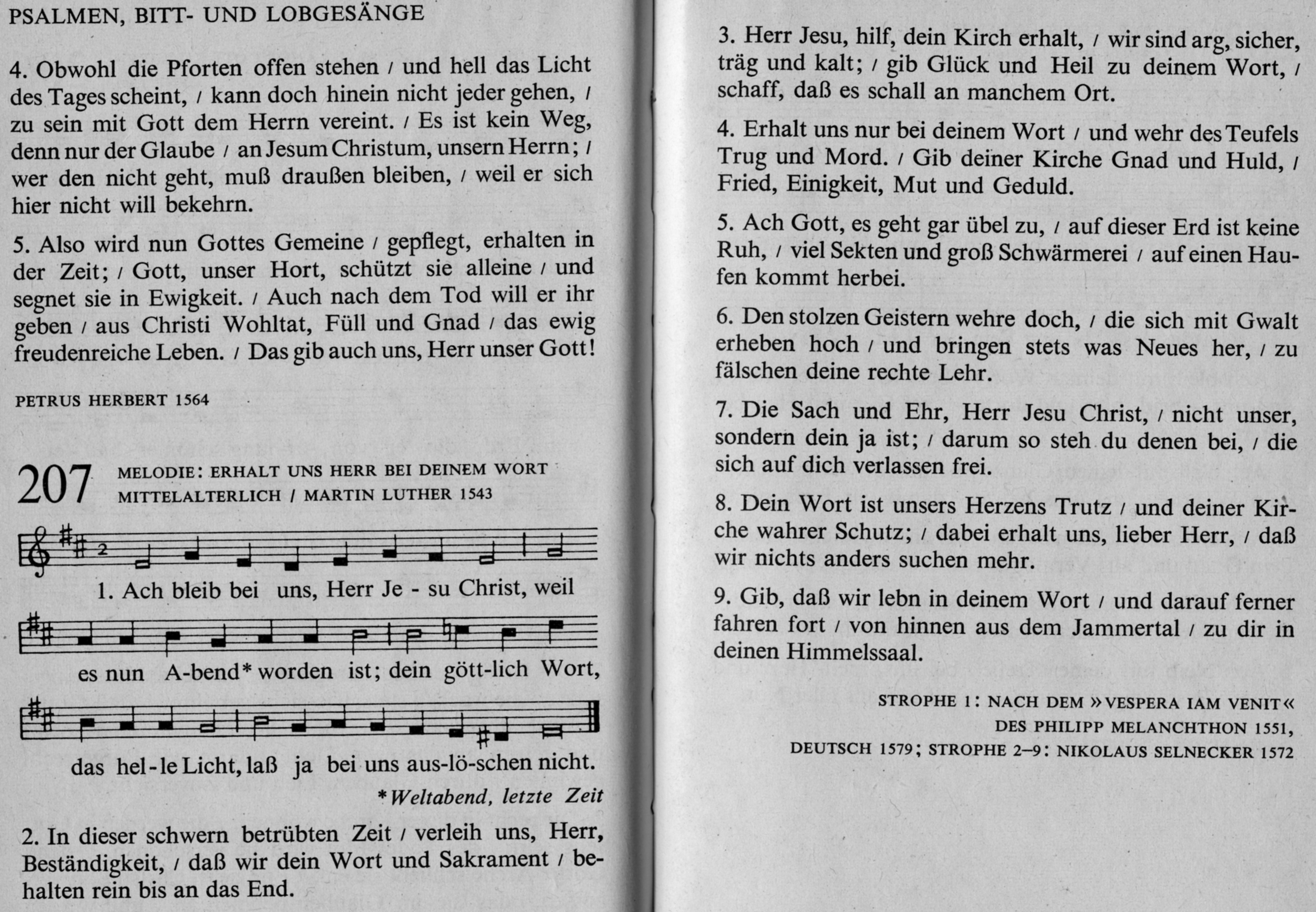 Ach bleib bei uns, Herr Jesu